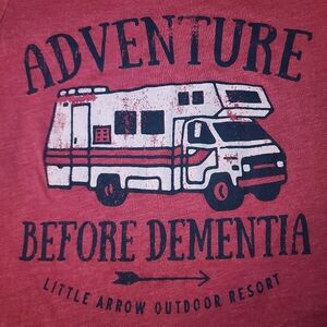 Adventure Graphic Tee in Red